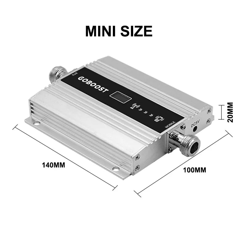 GOBOOST GSM 900 MHz Signal Repeater Cell Phone 2g Network Signal Booster Mobile Phone Amplifier