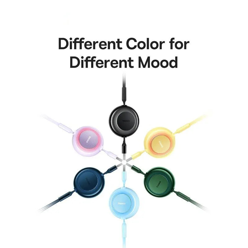 Baseus 3 in 1 Retractable USB Cable for iPhone Charger Fast Wire Charging Cable For Android Phone Type C For Xiaomi Samsung