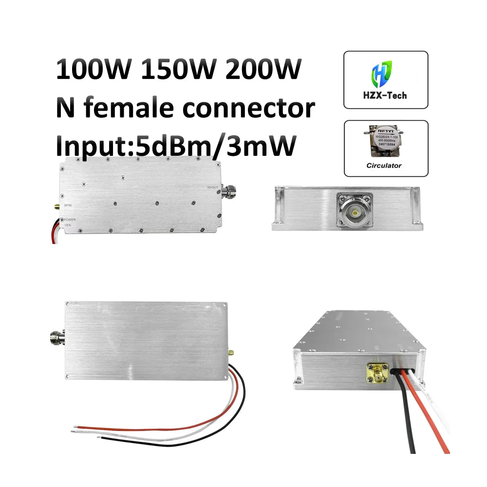 PA 10-200W Customize power  Extended Range RF Power A mp L FIER Mode 28V 47dbm PA Signal enhancement Amateur radio accessorie