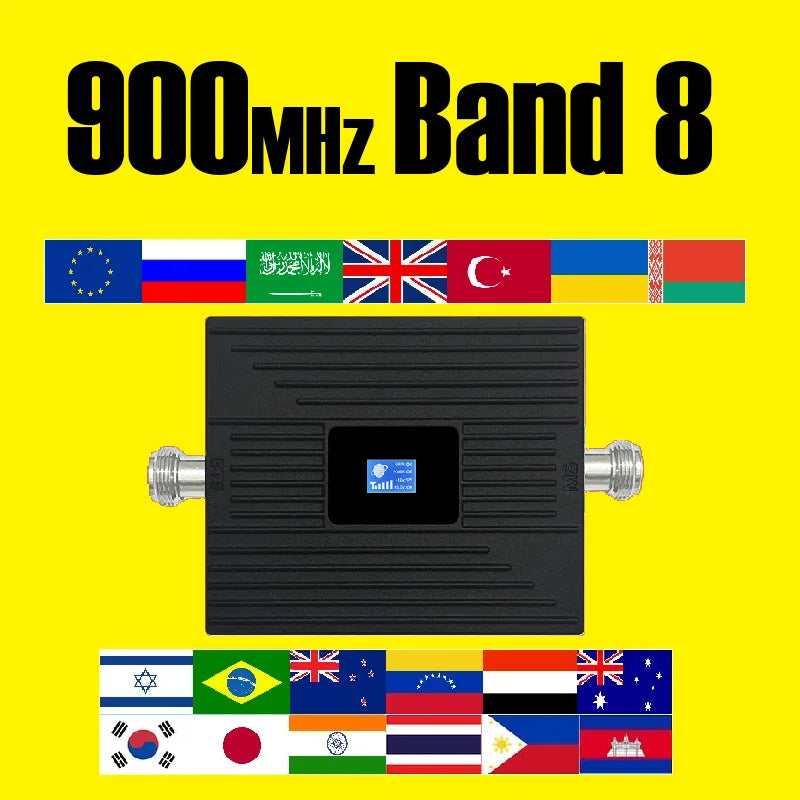 HWATEL Cellular Amplifier GSM 2G 3G 4G 5G B8 B3 B1 900 LTE 1800 2100 Cell Phone Signal Booster Network Repeater Boosters Kit