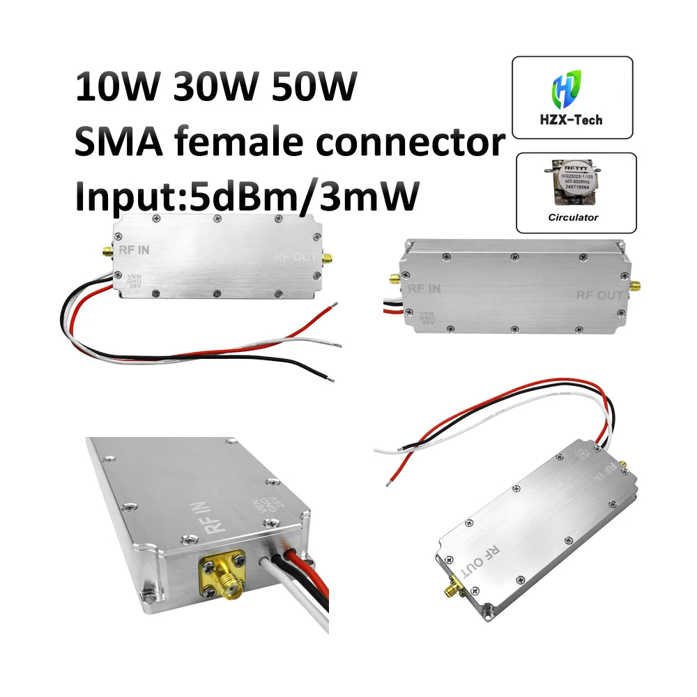 PA 10-200W Customize power  Extended Range RF Power A mp L FIER Mode 28V 47dbm PA Signal enhancement Amateur radio accessorie