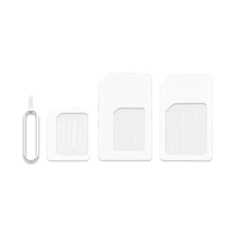 Nano SIM Card to Micro Adapter 4 In 1 SIM Convert Micro Sim Adapter With Eject Pin For IPhone Samsung Mobile Phone Accessories