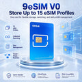9eSIM V0 Global Physical eSIM Card, 15 Profiles and STK Menu, Unlimited Downloads