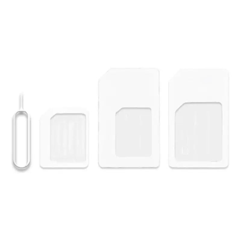 Nano SIM Card to Micro Adapter 4 In 1 SIM Convert Micro Sim Adapter With Eject Pin For IPhone Samsung Mobile Phone Accessories