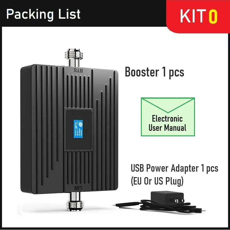 HWATEL Cellular Amplifier GSM 2G 3G 4G 5G B8 B3 B1 900 LTE 1800 2100 Cell Phone Signal Booster Network Repeater Boosters Kit