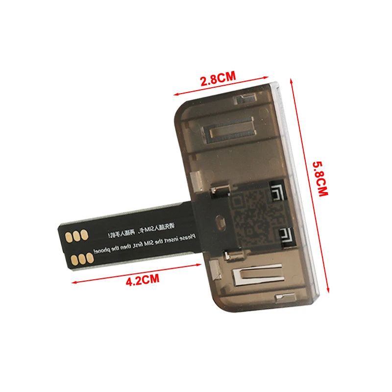Hot sale 1Pc SIM Card Adapter SIM Card Reader Mini SIM Nano for Android phone(Plug And Play) Moble Phone Accessories
