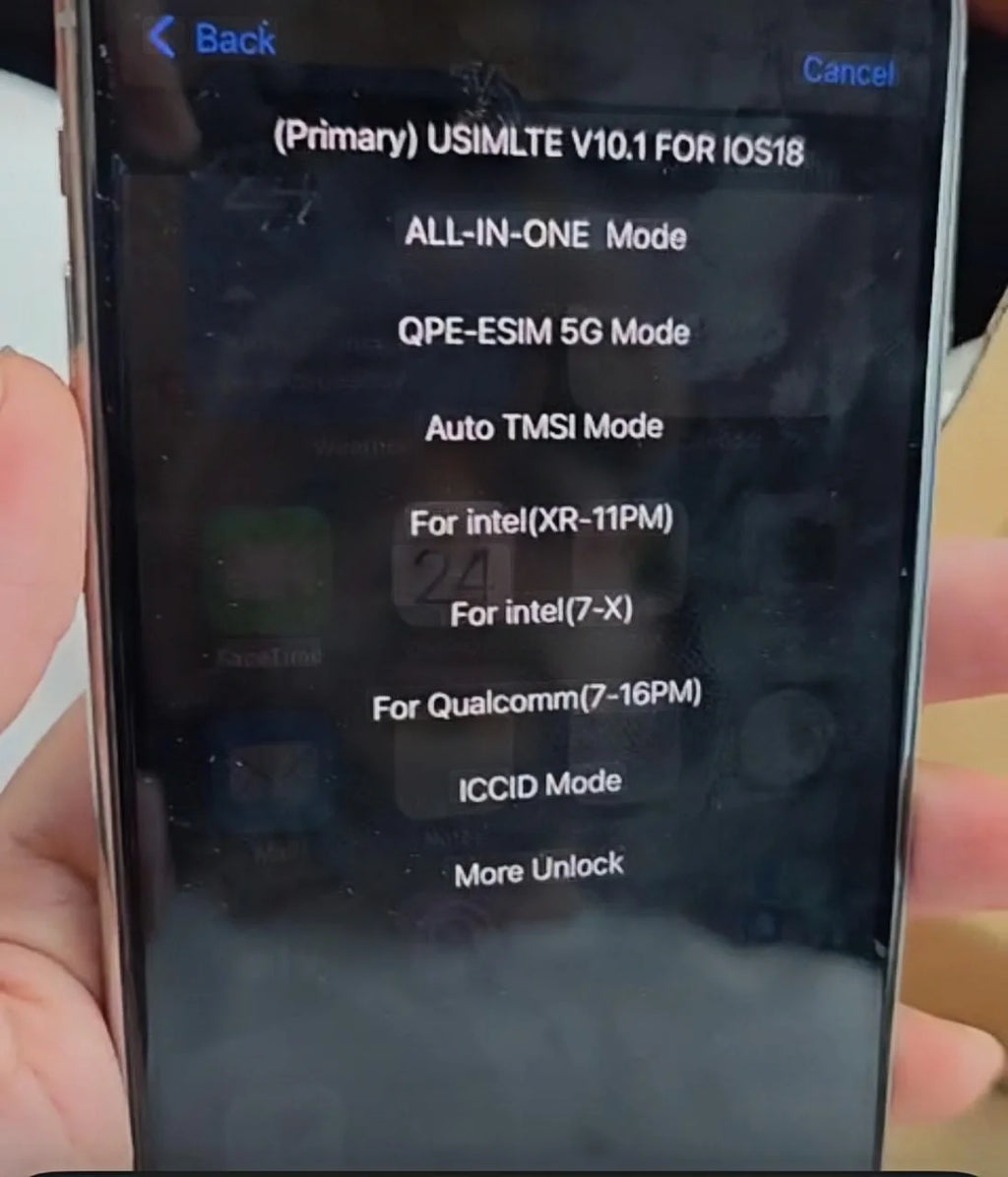Original Usim Ultra with QPE Esim Mode with Sticky Tape for iPhone 12mini 13mini 16 15 14 X 8 7 iOS18 iOS26