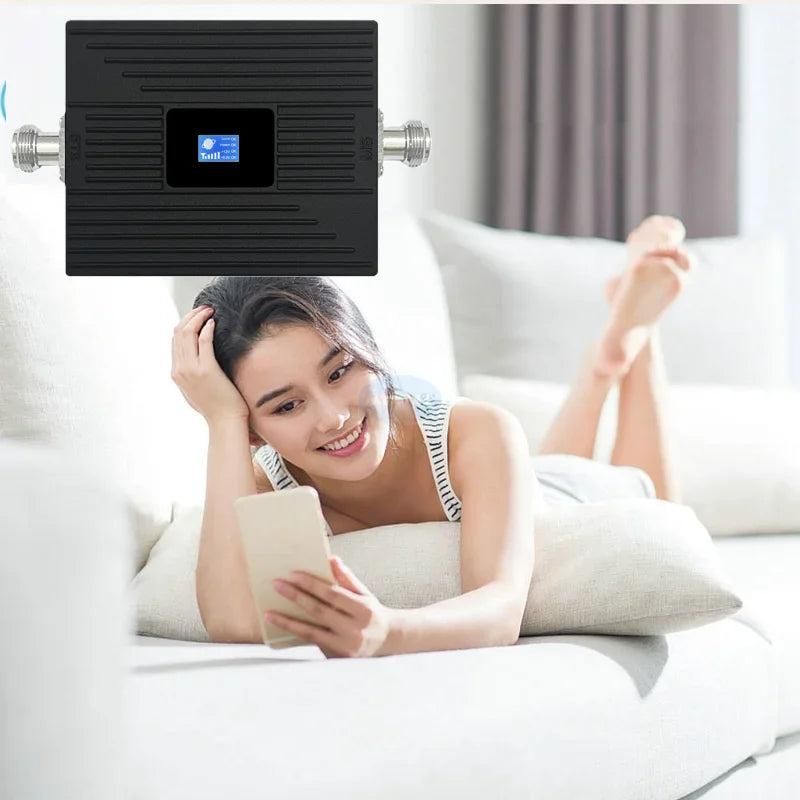 HWATEL Cellular Amplifier GSM 2G 3G 4G 5G B8 B3 B1 900 LTE 1800 2100 Cell Phone Signal Booster Network Repeater Boosters Kit