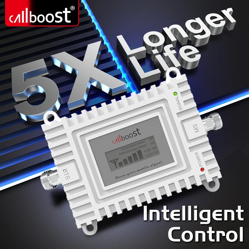 70dB Gain GSM 4G LTE 700mHz Mobile Cell Phone Signal Repeater DCS 2G 3G Signal Amplifier GSM Cellular Signal Booster