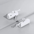 10000mAh Mini Power Bank With Fast Wireless Charging and Embedded Cable For Day and Work In Office