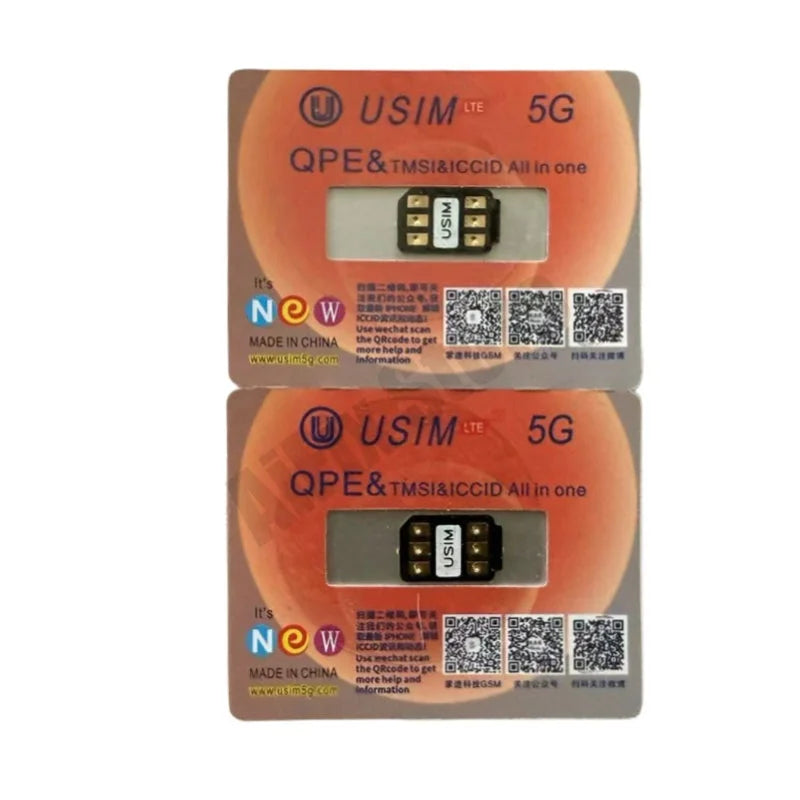 Original Usim Ultra with QPE Esim Mode with Sticky Tape for iPhone 12mini 13mini 16 15 14 X 8 7 iOS18 iOS26