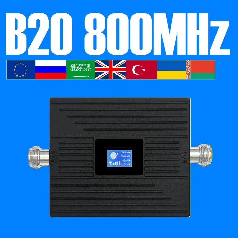 HWATEL Cellular Amplifier GSM 2G 3G 4G 5G B8 B3 B1 900 LTE 1800 2100 Cell Phone Signal Booster Network Repeater Boosters Kit